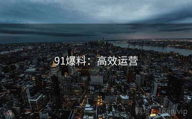 91爆料：高效运营