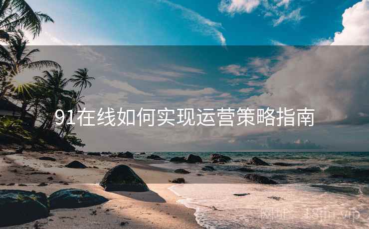 91在线如何实现运营策略指南