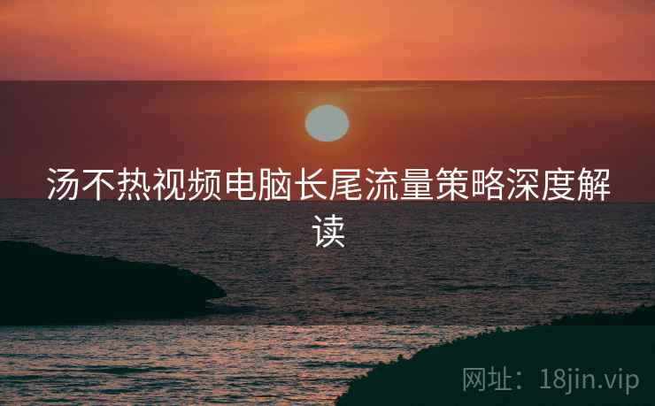 汤不热视频电脑长尾流量策略深度解读
